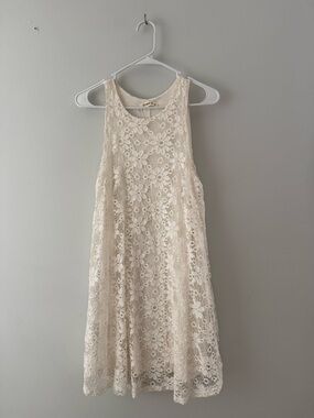 Ginger G White Lace Sleeveless Dress